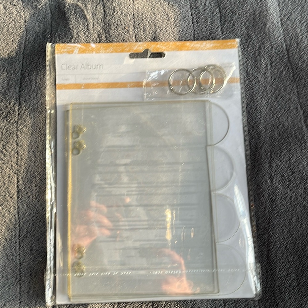 Clear scrap book